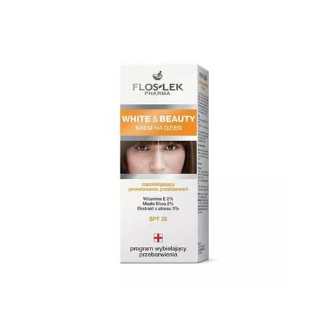 FLOSLEK WHITE and BEAUTY krem wybielający przebarwienia 50 ml