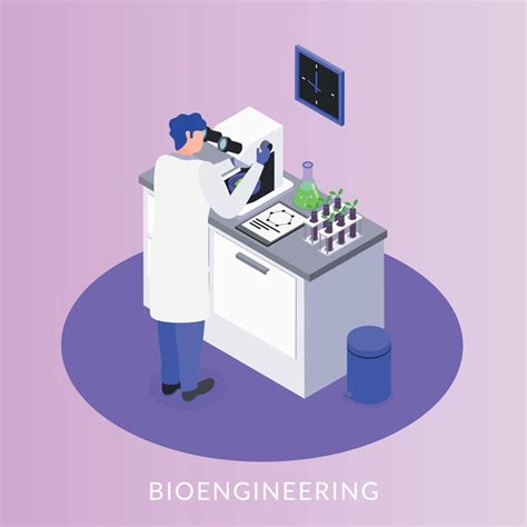 Bio Engineering Isometric Background Vector Illustration 2951118 Vector