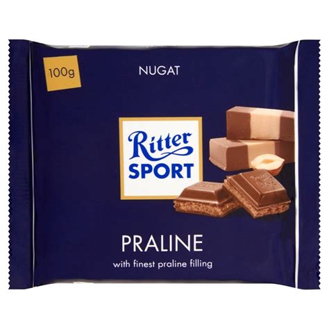 Ritter Sport Czekolada mleczna z nadzieniem nugat z orzechów laskowych