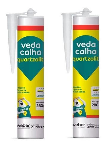 Kit Veda Calha Cinza Gr Weber Quartzolit Profissional Mercado Livre