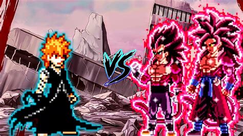 Ichigo V Op All Form New Vs Fusion Xeno Gogeta Ssj V Op Goku