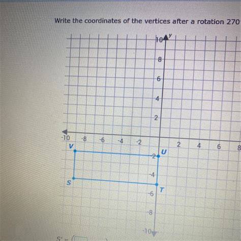 Write The Coordinates Of The Vertices After A Rotation Of 270 Degrees