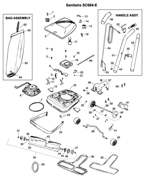 Sanitaire Vacuum Parts Diagram