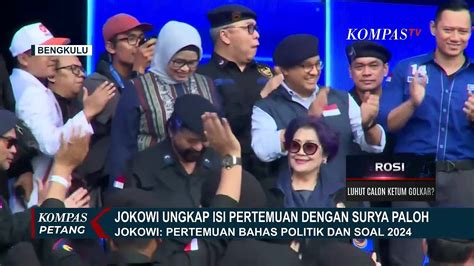 Jokowi Ungkap Isi Pertemuannya Dengan Surya Paloh Bahas Dinamika