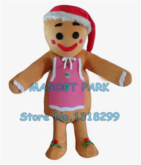 Gingerbread Man Mascot Costume For Adult Factory Wholesale New