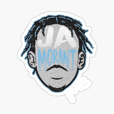 "Ja Morant Silhouette" Sticker for Sale by richardreesep | Redbubble