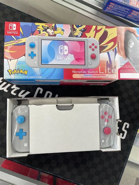 Nintendo Switch Lite Console Pokémon Zacian And Zamazenta Edition New