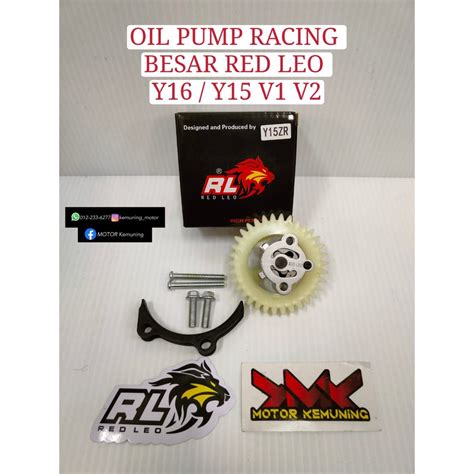 Oil Pump Red Leo Y15 Y15zr Y16zr Lc135 5s Rs150 Racing Tebal Body