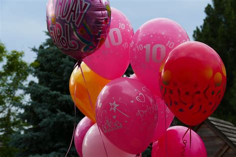 Download free photo of Balloons,birthday,pink,red,tenth - from needpix.com