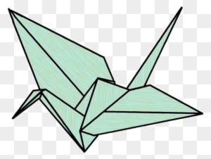 Origami Clipart Drawing Paper Crane No Background Free Transparent