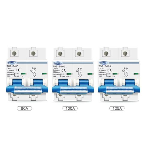 Dc Mcb Circuit Breaker For Solar Pv 2p 125a 100a 80a 600v Circuit Breaker Pv Photovoltaic System