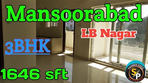 1646 Sft Flat For Sale Lb Nagar Mansoorabad Kothapet Nagole