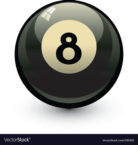 8 ball Royalty Free Vector Image - VectorStock