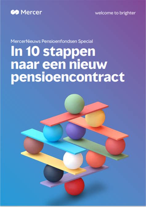 In 10 Stappen Naar Een Nieuw Pensioencontract