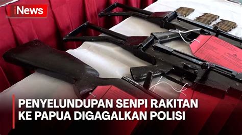 Polisi Gagalkan Penyelundupan Senpi Rakitan Ke Papua Pelaku