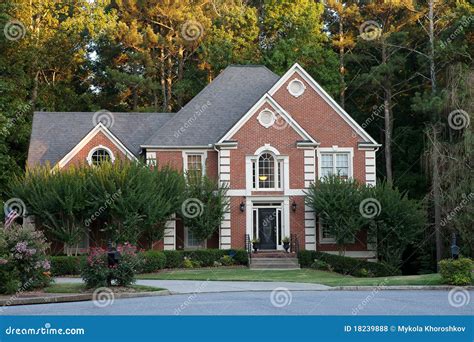 Typical american house stock photo. Image of house, grass - 18239888