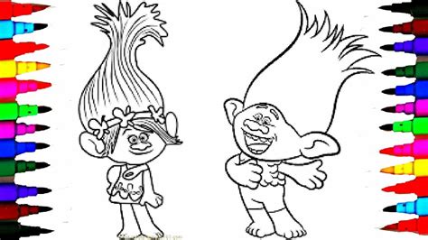 Trolls Dreamworks Coloring Pages