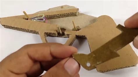 How To Make Simple Mechanism Cardboard Gun Youtube