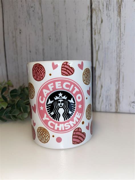 Cafecito Y Chisme Coffee Mug Spanish Coffee Mug T 12oz Coffee Mug Etsy