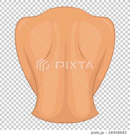 Woman Back Icon Cartoon Style Stock Illustration Pixta