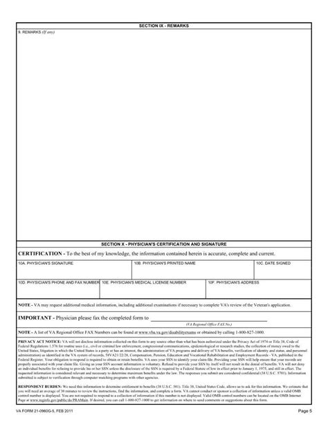 Va Form 21 0960g 5 ≡ Fill Out Printable Pdf Forms Online