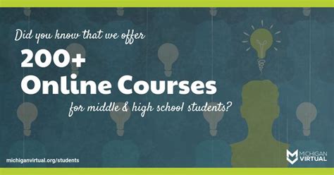 200+ online courses for Michigan middle & high school students | Middle ...