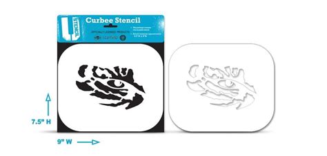 LSU Tiger Eye Stencil - The Curbee LSUOOS-603 | U-Stencil - A Stencil Universe