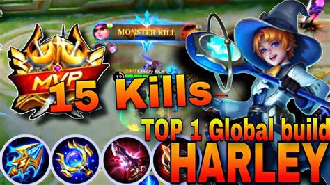 HARLEY BEST BUILD 2023 TOP GLOBAL HARLEY GAMEPLAY MLBB YouTube