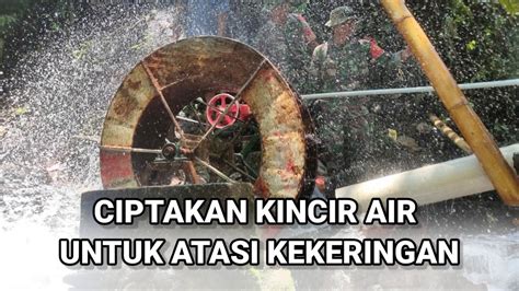 Babinsa Ciptakan Kincir Air Untuk Bantu Masyarakat Atasi Kekeringan Di