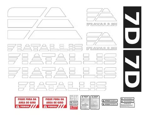 Kit Adesivos Compat Vel Trator De Esteira D Antigo R Venda Em