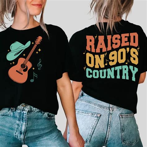 Raised On 90s Country Svg Png 90s Country Png Nashville Etsy Canada