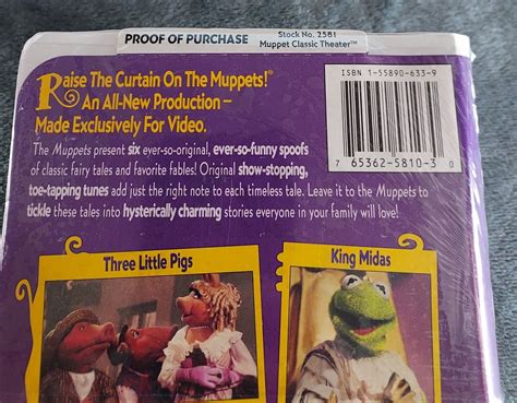 Muppet Classic Theater Sealed New 1994 Vhs Fairy Tales Fables Kermit