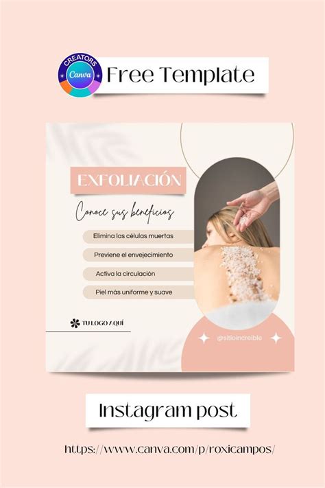 Template Plantilla Gratis Pin Canva Pinterest Estetica Spa Spa