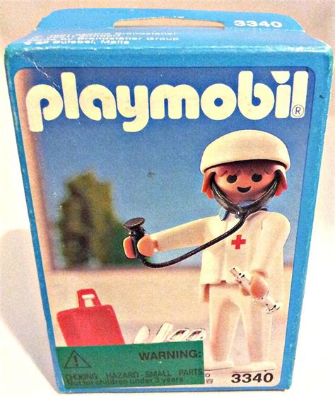 Playmobil Emergency Doctor Medic Vintage Hospital Emergency Doctor