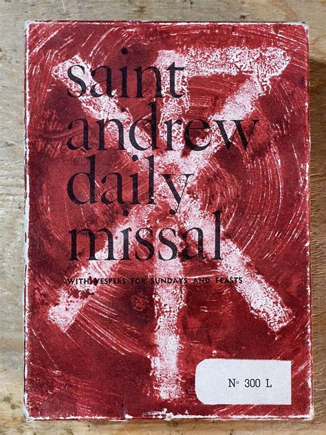 Saint Andrew Daily Missal By Dom Gaspar Lefebvre Belgium 1962 Latin