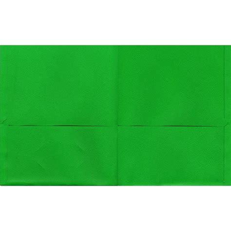 Green Oxford Twin Pocket Portfolio Folder