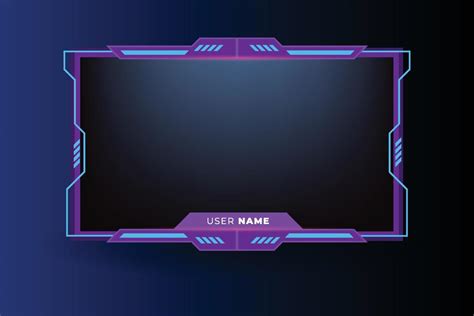 Online Game Streaming Overlay Vector For Live Gamers Modern Offline