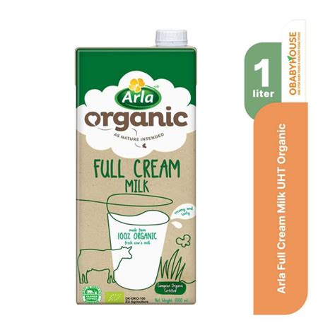 Arla Full Cream Milk Uht Organic Liter Obabyhouse