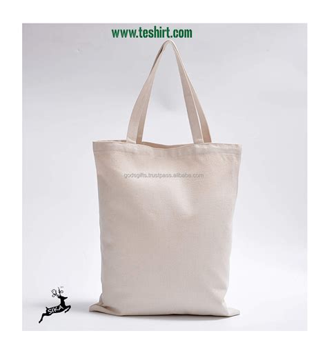 Eco Friendly Organic Cotton Shopping Canvas Tote Bag Custom Printed