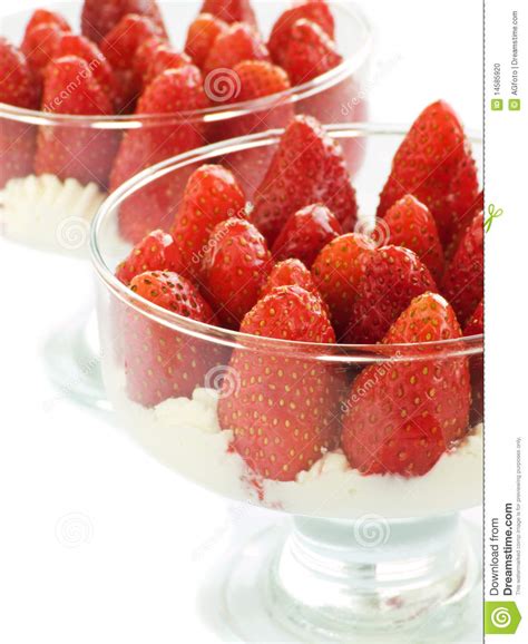 Dessert Stock Photo Image Of Strawberry Cold Dessert