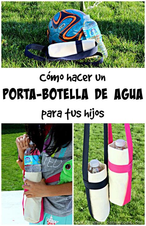 Cómo hacer un porta botellas de agua para tus hijos Porta botellas de