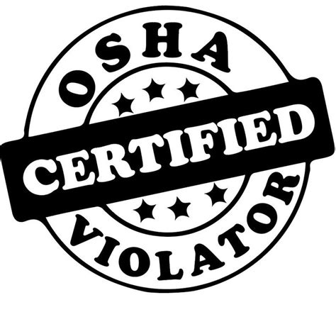 Osha Certified Violator Humorous Vinyl Sticker Etsy