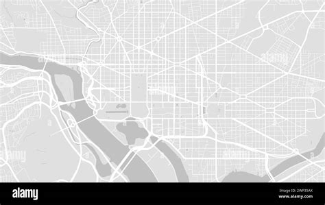 Map Of Washington Dc Usa Detailed City Vector Map Metropolitan