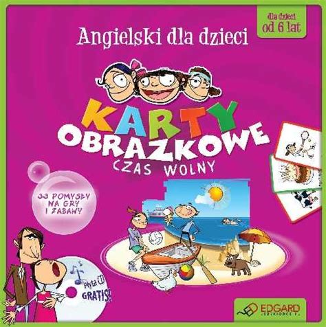 Angielski Dla Dzieci Karty Obrazkowe Czas Wolny Od 6 Lat