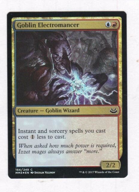 Mtg Modern Masters 2017 Foil Goblin Electromancer Ebay