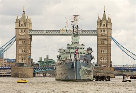 Tower Bridge And Hms Belfast Editorial Stock Photo Image Of Bridge