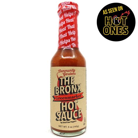 Small Axe Peppers The Bronx Greenmarket Red Hot Sauce 140g Hop Burns And Black