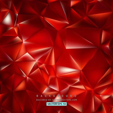 Abstract Red Polygon Triangle Background Triangle Background Free