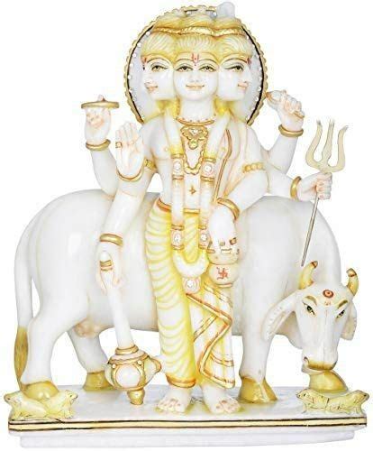 Light Weight Marble Dattatreya Statue At Best Price In Jaipur Shree