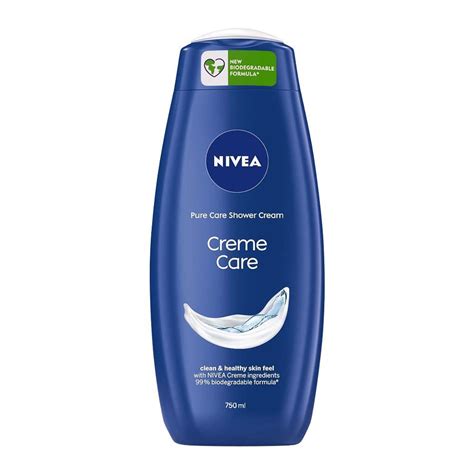 Buy Nivea Creme Care Pure Care Bath Cream Shower Gel 750ml Online At